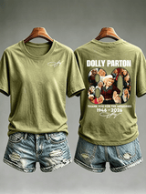 Women's  Vintage Signature Graphic Memorial Print T-Shirt
