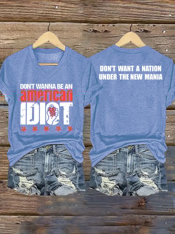 Women's  Don't wanna be an american  Print T-Shirt