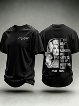 Men's Vintage Signature Graphic Memorial Print T-Shirt