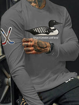 Men's Hockey Romance Print T-Shirt