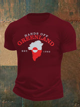 Men's  HANDS OFF GREENLAND  Print  T-Shirt