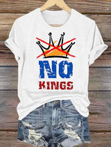 🔥Buy 3 Get 15% Off🔥Women's  NO KINGS Print T-Shirt