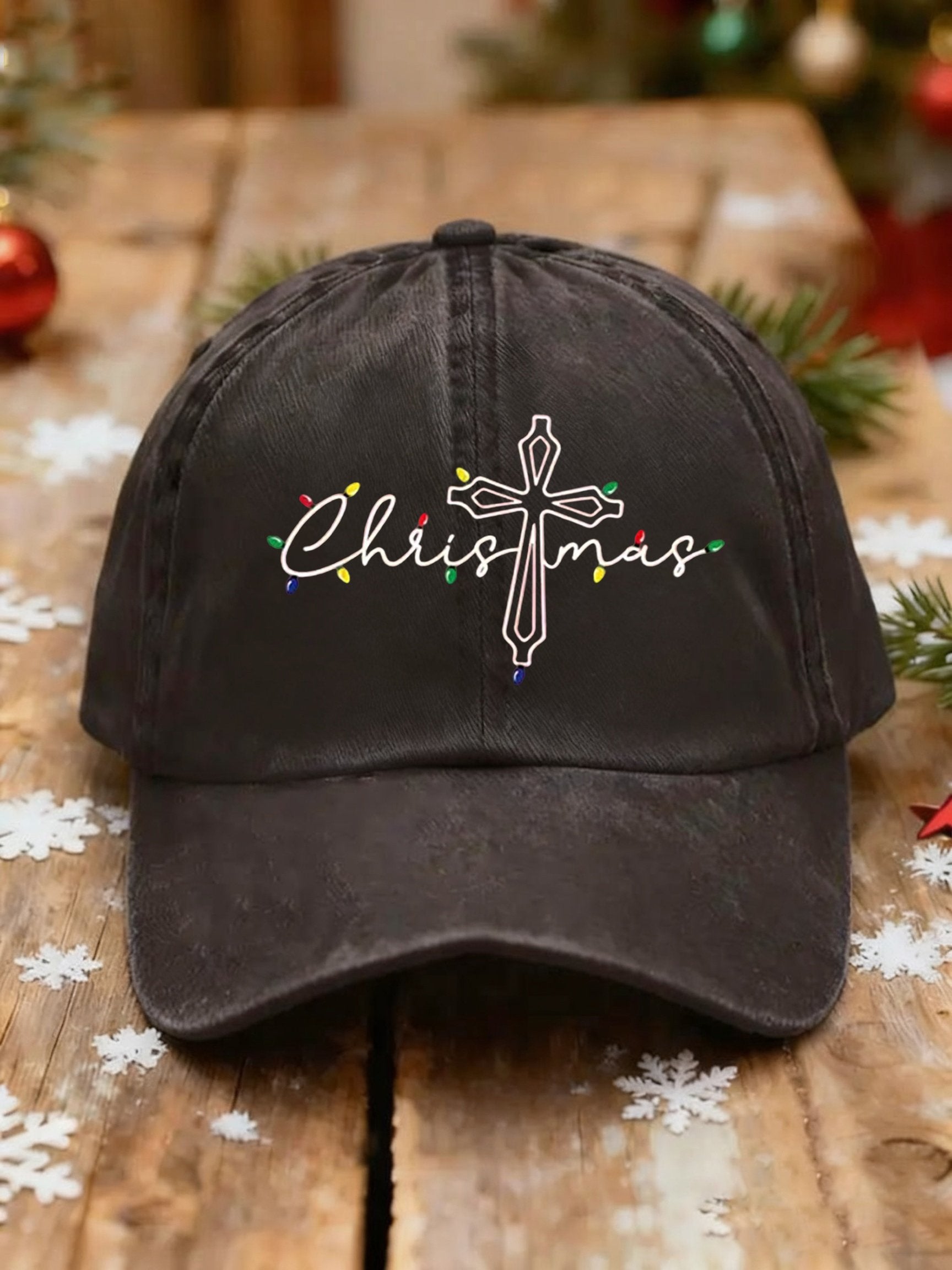 Unisex Christmas Faith Print Baseball Cap