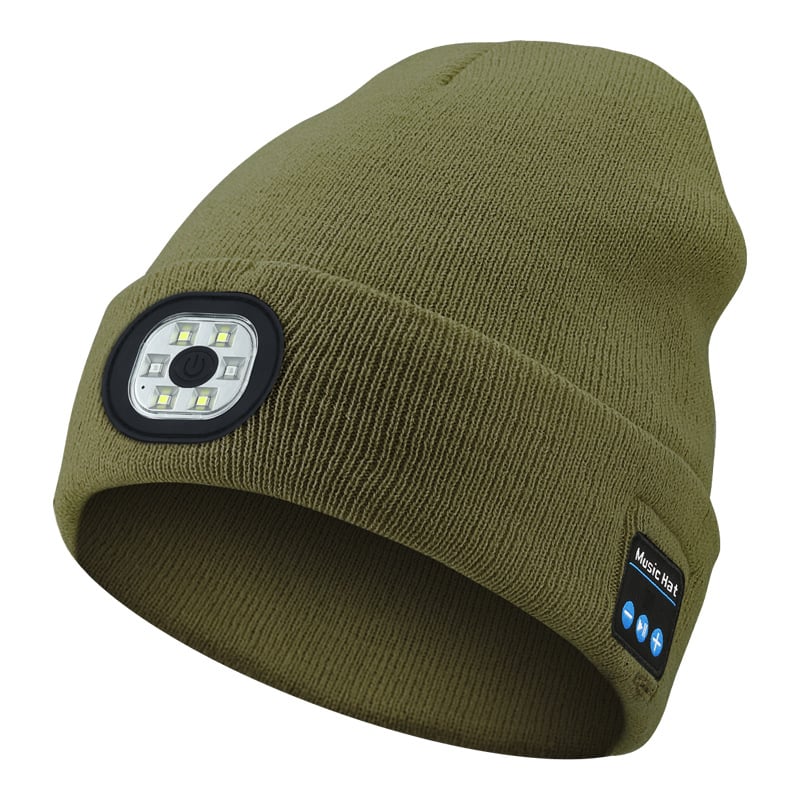 ❄️Winter— Gift Bluetooth Beanie with LED Headlight and Removable Speakers