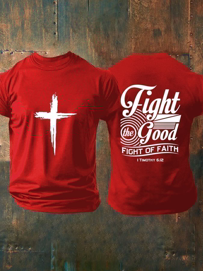 Men's Faith  Printed Casual T-Shirt