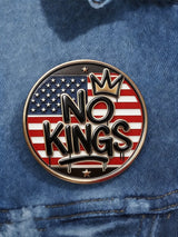 Unisex Retro No Kings Day March 28 2026 Print Pin-Back Button