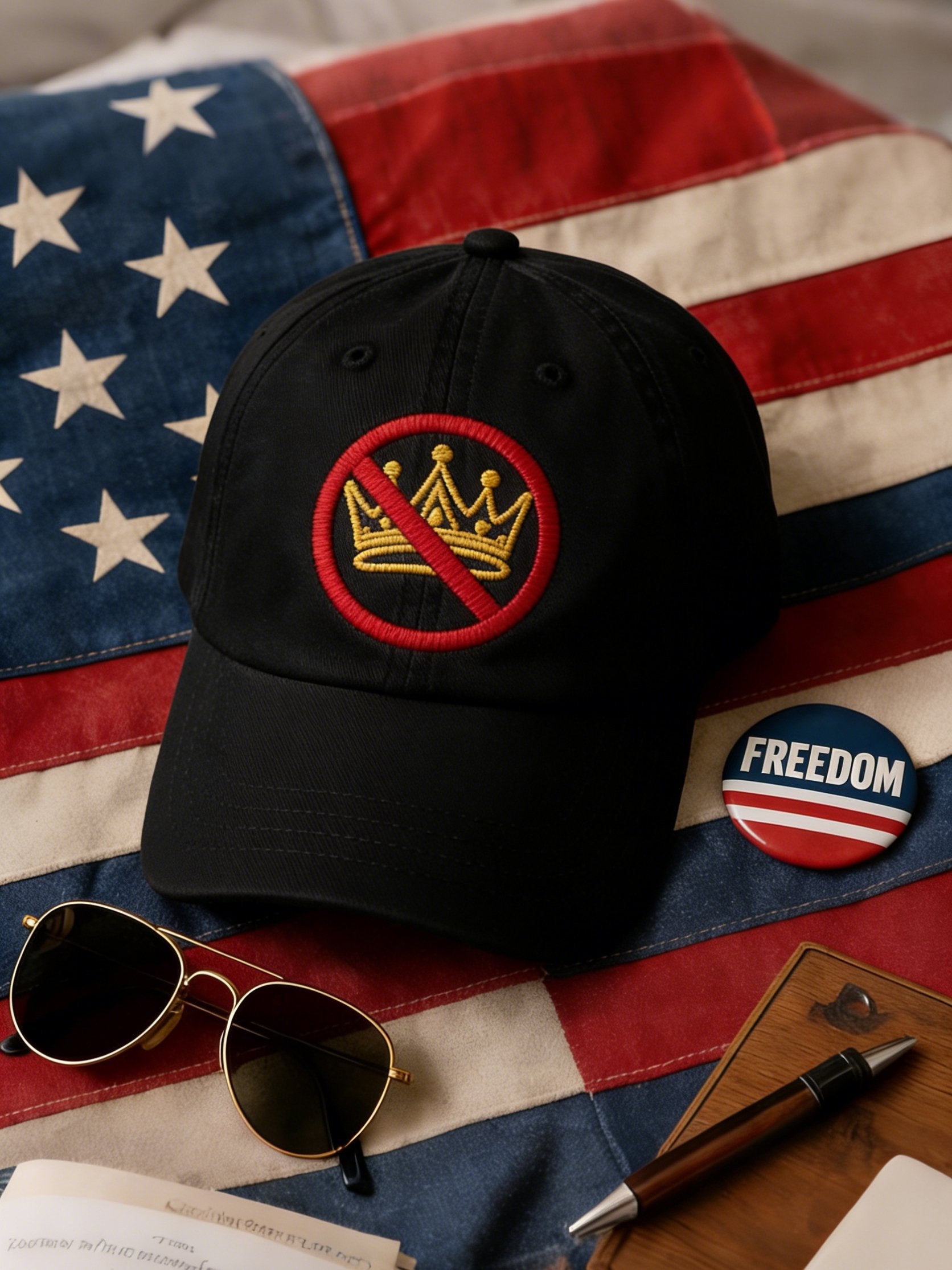 🔥Buy 3 Get 15% Off🔥Retro No Kings Print Baseball Cap