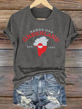 Women's HANDS OFF GREENLAND Print T-Shirt