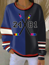 Women's Pride Hockey Sticks Print Sweatshirt