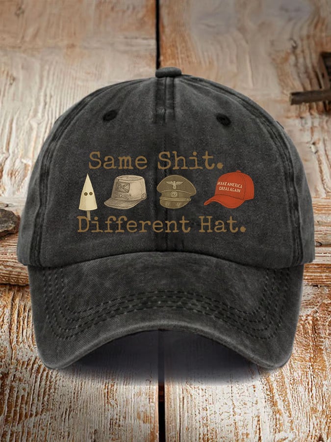 Unisex  Same shit Different costume Print  Hat