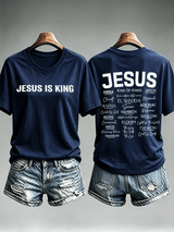 Women's JESUS IS KING Printed T-Shirt