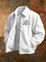 Men's Hockey Romance Print Jacket