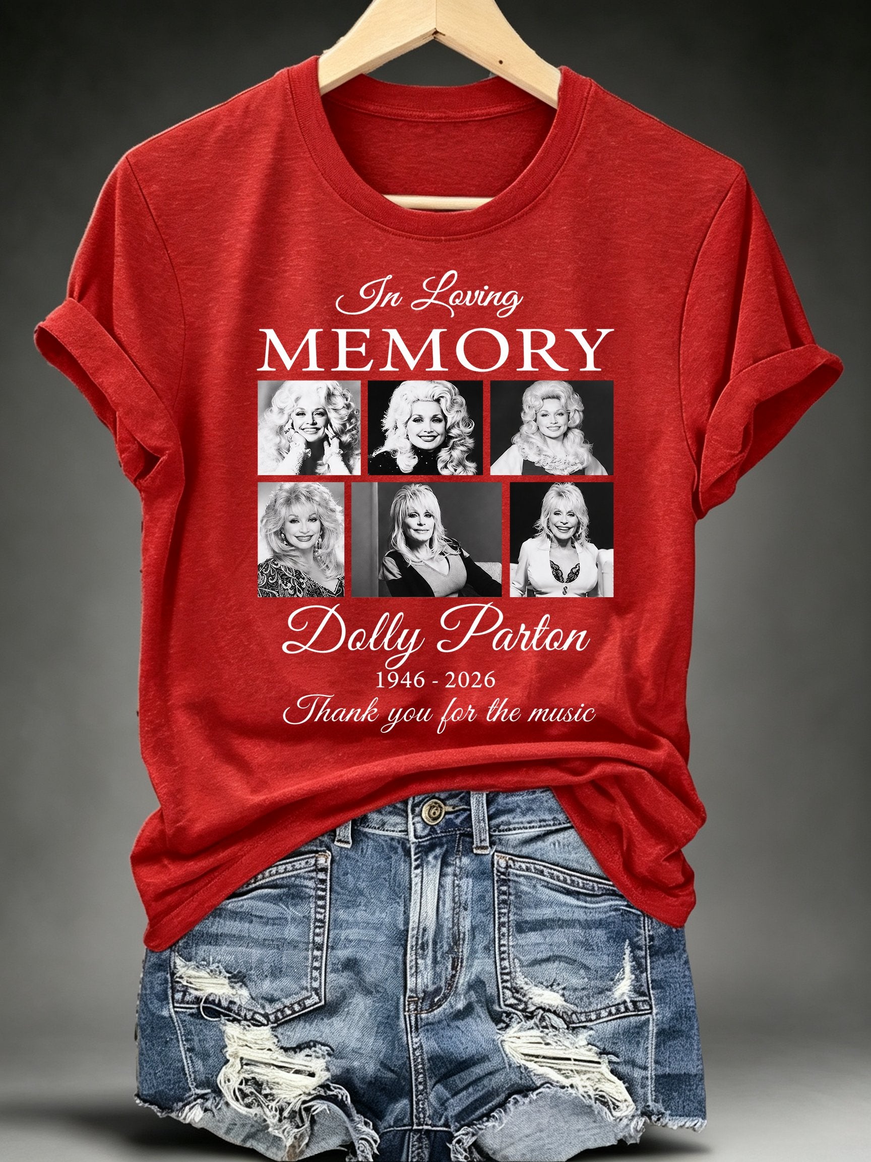 Women's Vintage Country Music Tribute Parton Tour T-Shirt
