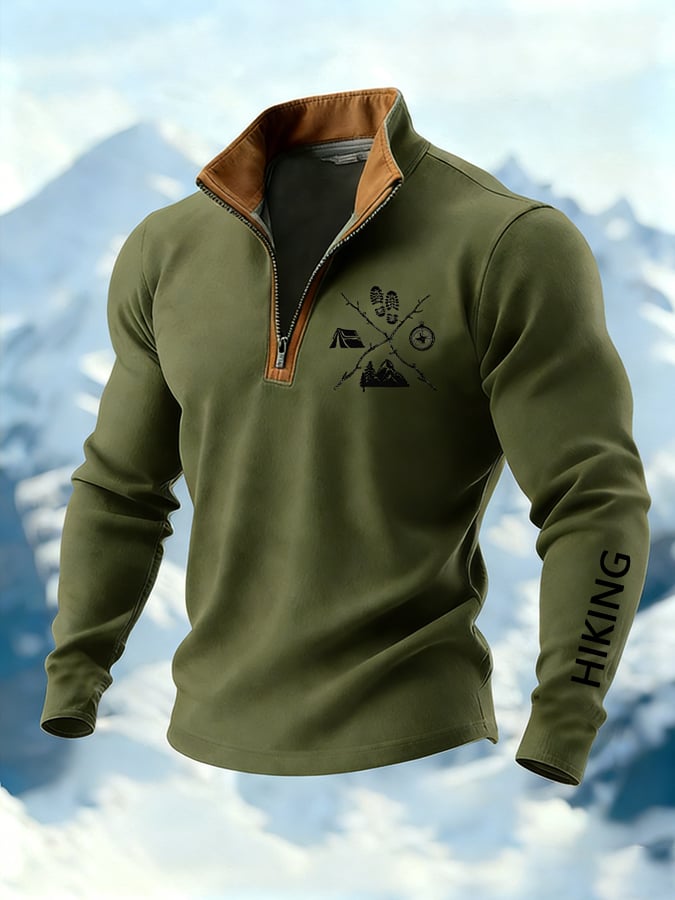 Men's Hiking Print Hoodie