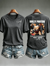 Women's  Vintage Signature Graphic Memorial Print T-Shirt