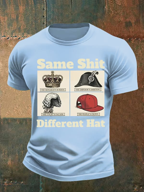 Men's Same Shit Different Hat FDT Print  T-Shirt