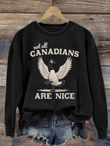 Women's casual Canadian Wolfbird sweatshirt
