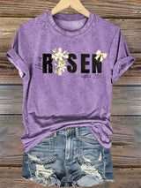 Women's  He is Risen Print T-Shirt