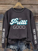 Women's Casual Printed Long-Sleeve Sweatshirt