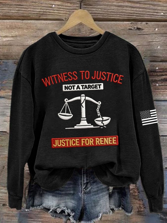 Women's JUSTICE FOR RENEE Printed Hoodies