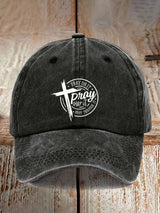 Faith Pray On It Cross Baseball Cap