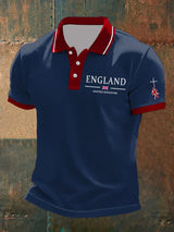 Men's Union Jack Business Casual Polo Shirt