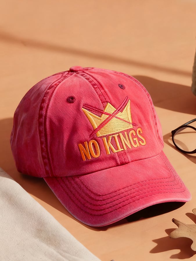 🔥Buy 3 Get 15% Off🔥NO KINGS Crown Print vintage Baseball Cap
