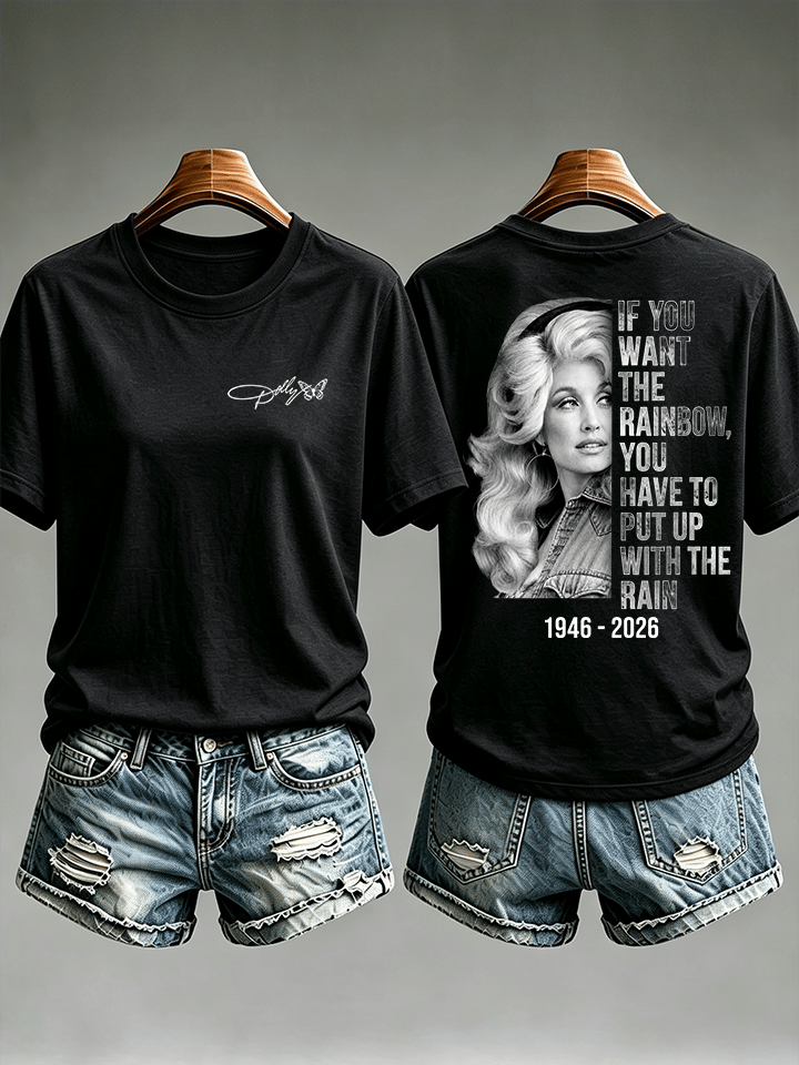 Women's  Vintage Signature Graphic Memorial Print T-Shirt