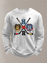 Men's Hockey Romance Waffle T-Shirt