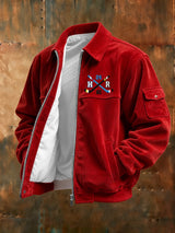 Men's Hockey Romance Print Jacket