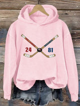 Women's Hockey Romance Print Casual Sweatshirt