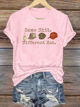 Women's  Same shit Different costume Print T-Shirt