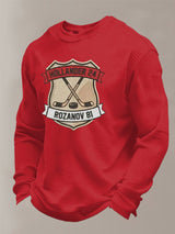 Men's Hockey Romance Print Waffle T-shirt