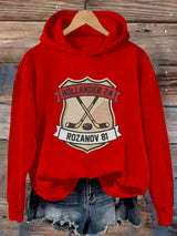 Women's Hockey Romance Print Casual Sweatshirt