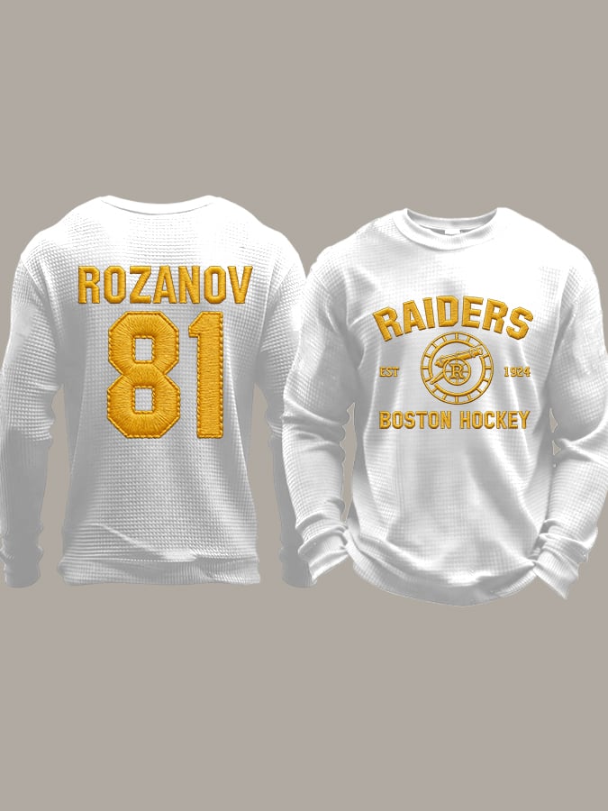 Men's Stupid Canadian wolf bird  Print Long-Sleeved T-Shirt