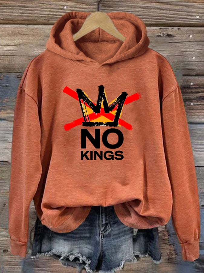 🔥Buy 3 Get 15% Off🔥Women's  America has No Kings Printed Casual Hoodies