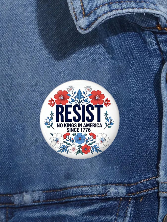 🔥Buy 3 Get 15% Off🔥Unisex No Kings Print Pin-back Button