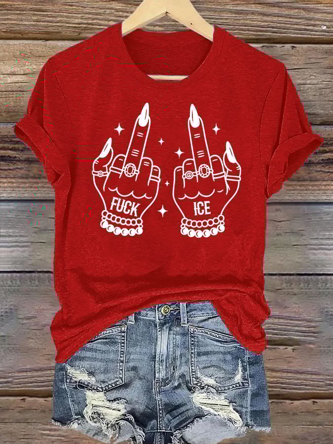 Women's  ICE  Print  T-Shirt