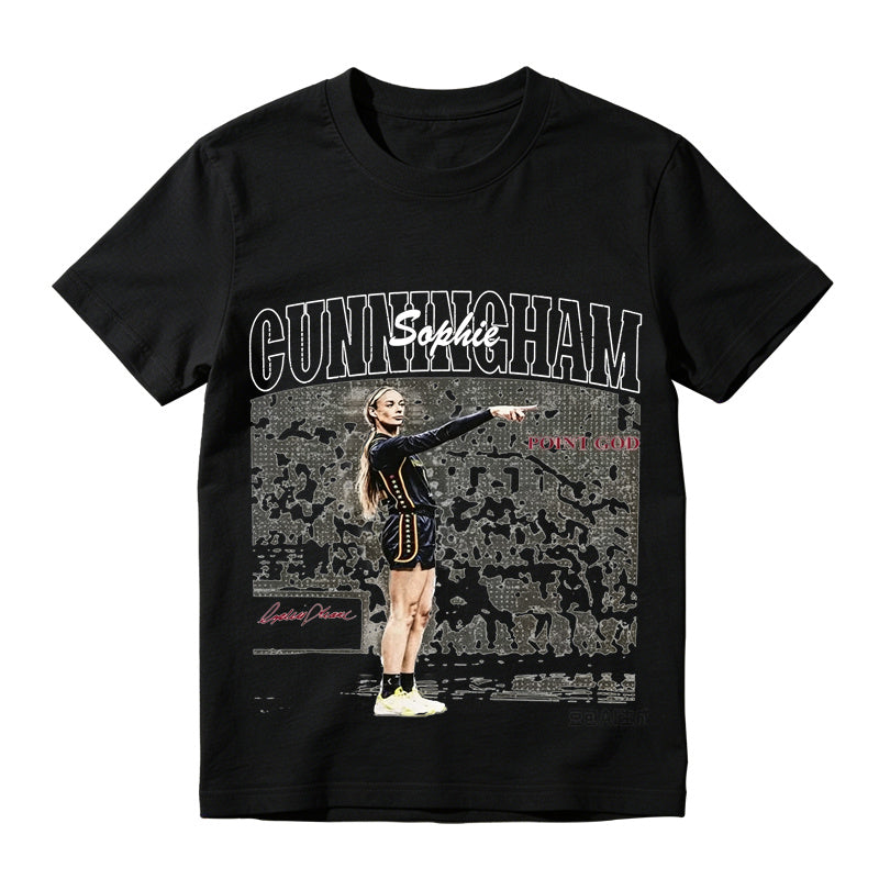 Classic Sophie Cunningham Basketball Graphic Tee, Vintage Cotton T-Shirt