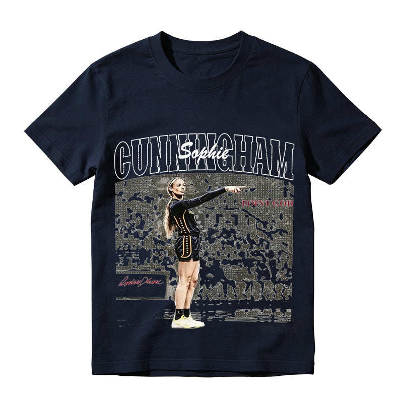 Classic Sophie Cunningham Basketball Graphic Tee, Vintage Cotton T-Shirt