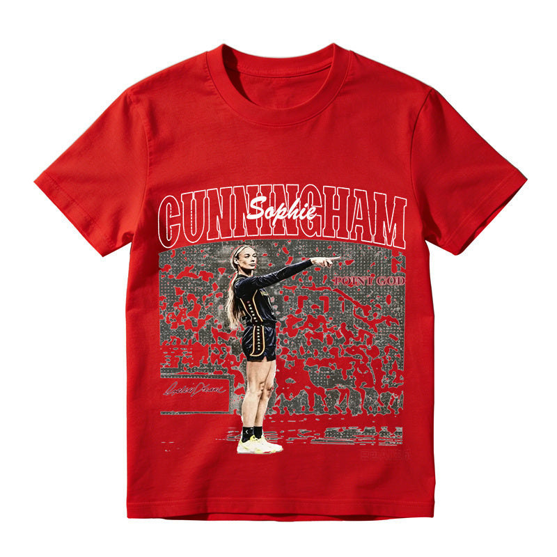 Classic Sophie Cunningham Basketball Graphic Tee, Vintage Cotton T-Shirt