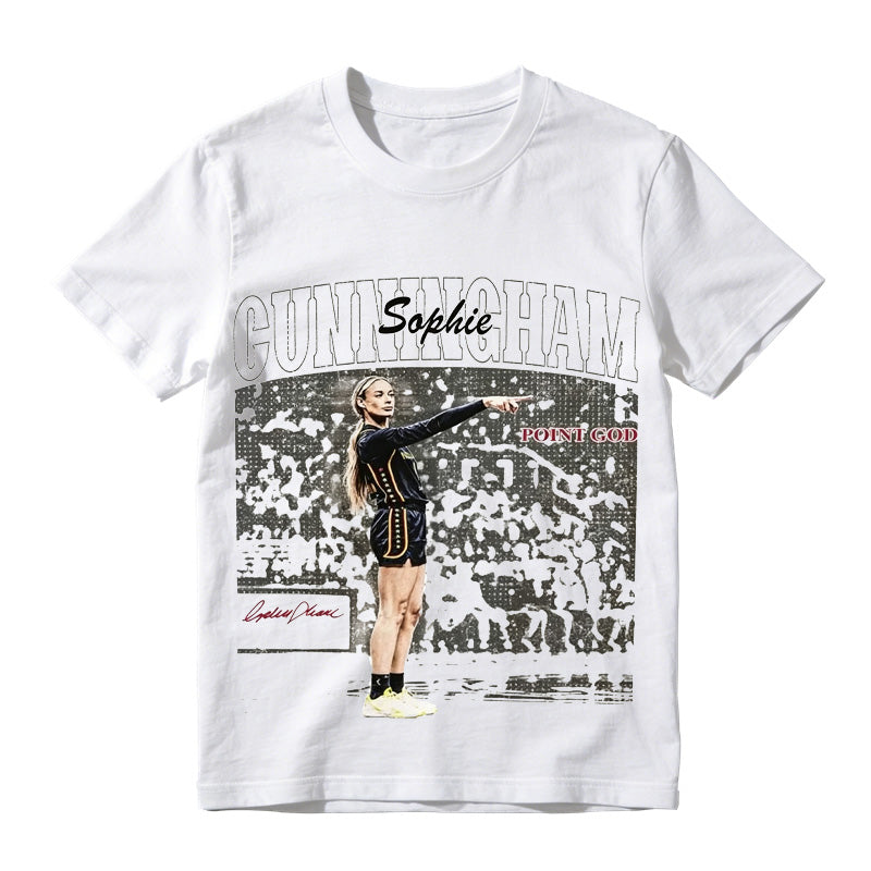 Classic Sophie Cunningham Basketball Graphic Tee, Vintage Cotton T-Shirt