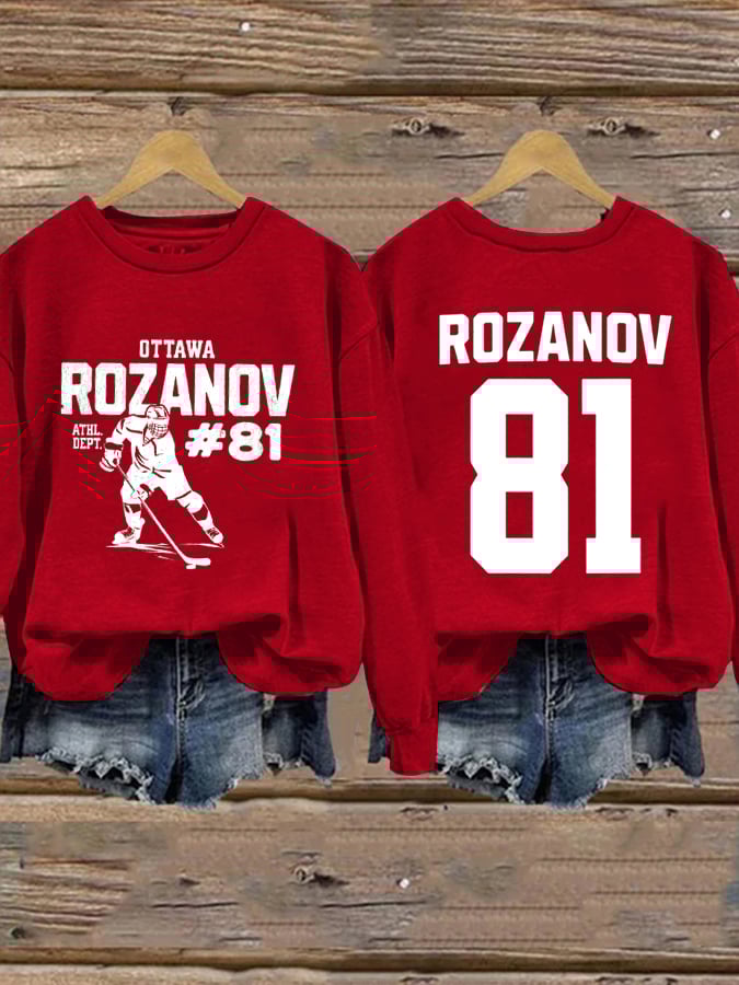 Women's Golden Boy and Ice Prince Hockey Sticks Sweatshirt