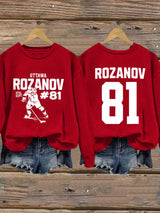 Women's Golden Boy and Ice Prince Hockey Sticks Sweatshirt