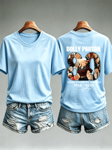 Women's  Vintage Signature Graphic Memorial Print T-Shirt