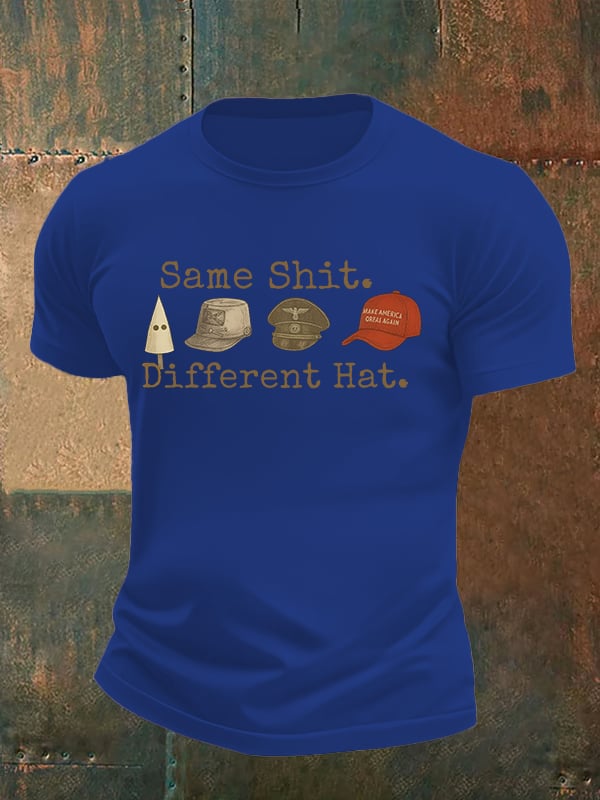 Men's  Same shit Different costume Print T-Shirt