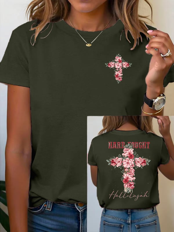 Women's Floral Christian  T-shirt