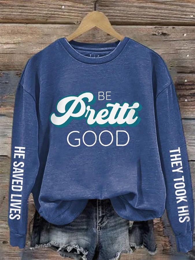 Women's Casual Printed Long-Sleeve Sweatshirt