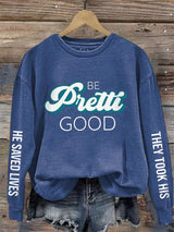 Women's Casual Printed Long-Sleeve Sweatshirt