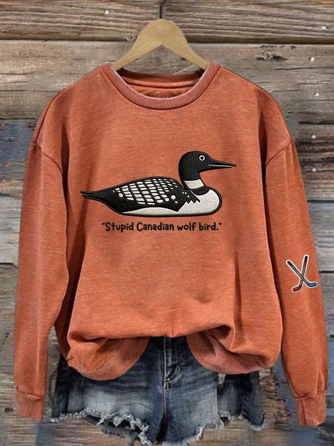 Women's Hockey Romance Print Casual Sweatshirt